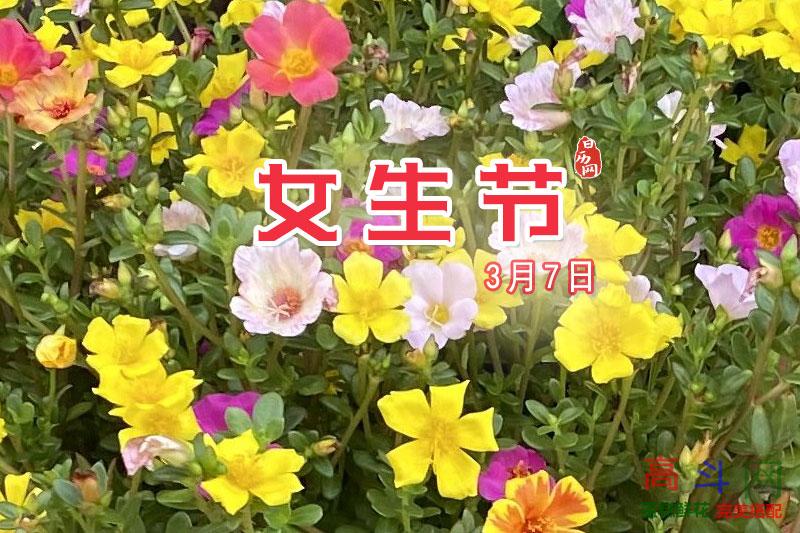 三七女生节